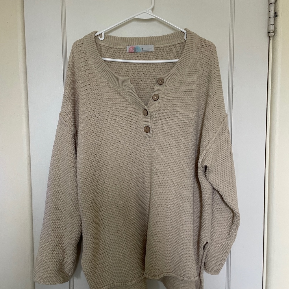 Free People Beach Sweater Soft Knit Relaxed Fit